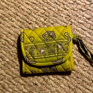Vintage Vera Bradley wallet (lt green) with lots of little pockets:-)